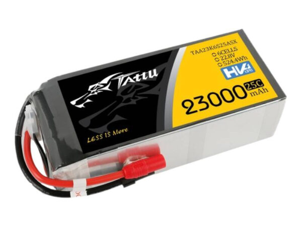 43184_1 Tattu 23000mAh 22.8V 25C 6S1P Lipo aku komplekt XT150+AS150-ga