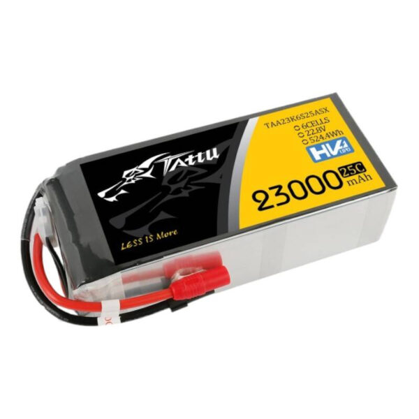 Tattu 23000mAh 22.8V 25C 6S1P Lipo aku komplekt XT150+AS150-ga