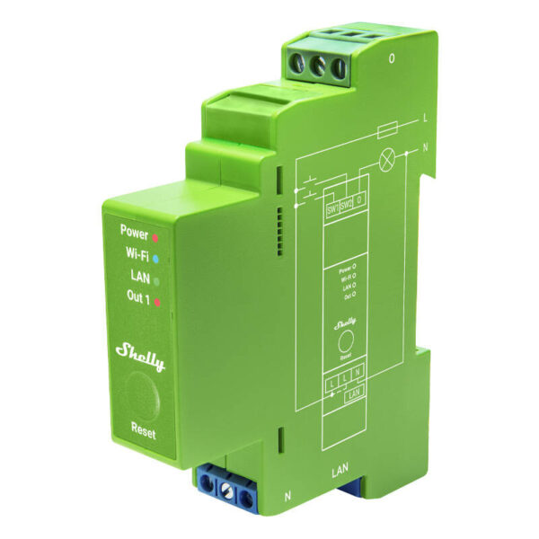 43203_3 DIN Rail Smart Switch Shelly Pro Dimmer, 1 kanal