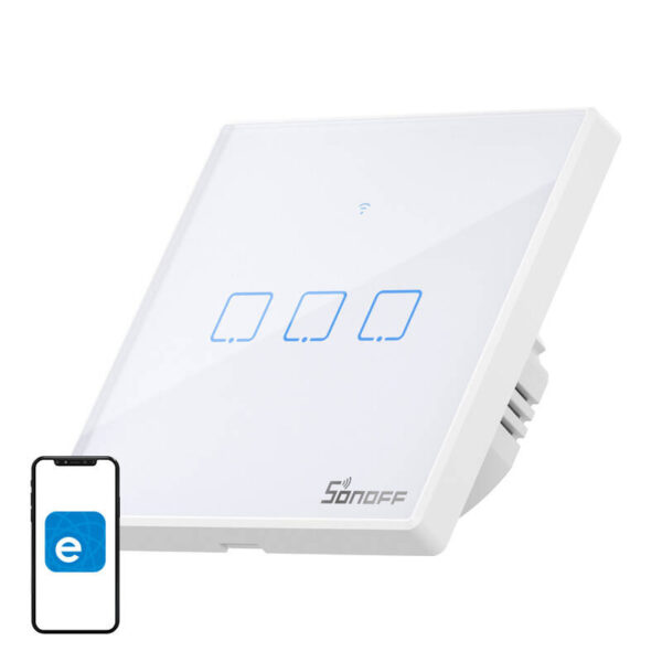 Smart Switch WiFi + RF 433 Sonoff T2 EU TX (3-kanal) uuendatud