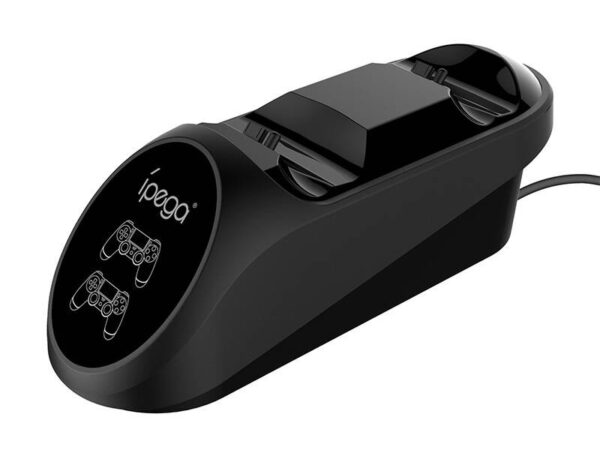 43455_6 Dual Docking Station iPega PG-9180 PS4 mängupuldile (must)