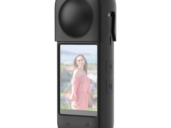 Silikoontooted PULUZ kaitsekott Insta360 X4 jaoks (must)