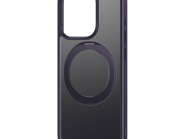 43978_3 Telefonikott koos alusega Baseus SkyRing 360° iP 14 Pro jaoks + karastatud klaas ja puhastuskomplekt (lilla)