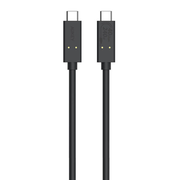 44075_2 USB-C kuni USB-C kaabel Aukey, CB-TCC241, 240W, 0.8m (must)