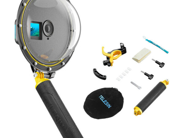 44189_1 Veekindel kuppelport Telesin DJI Action 4 / 3 jaoks