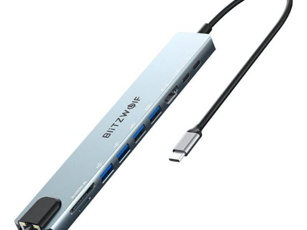 Docking Station Blitzwolf BW-TH5 10in1 USB-C (hõbe)
