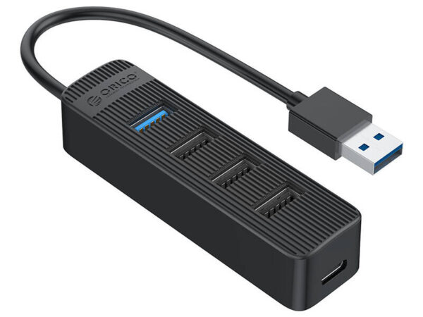Orico Hub USB-A kuni USB-A 3.0 + 3xUSB-A 2.0 - musta värvi