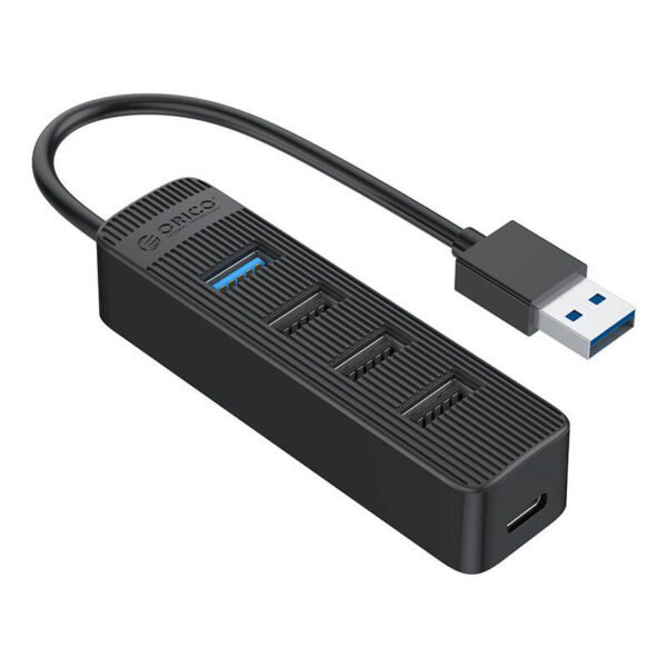 Orico Hub USB-A kuni USB-A 3.0 + 3xUSB-A 2.0 - musta värvi