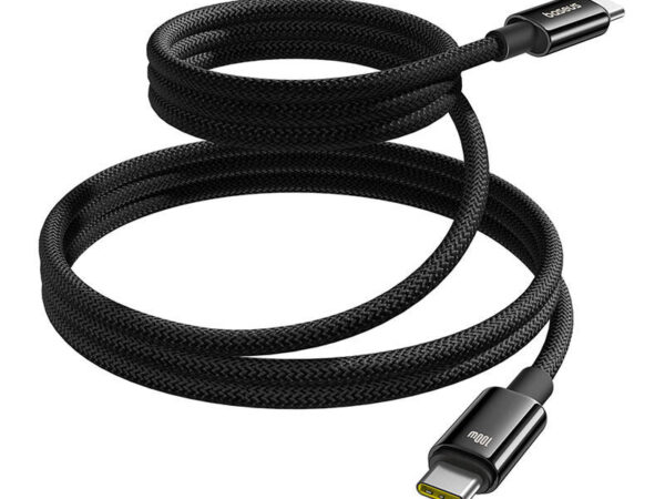 45004_4 Baseus Tungsten Gold laadimiskaabel USB-C kuni USB-C 100W 1m (must)