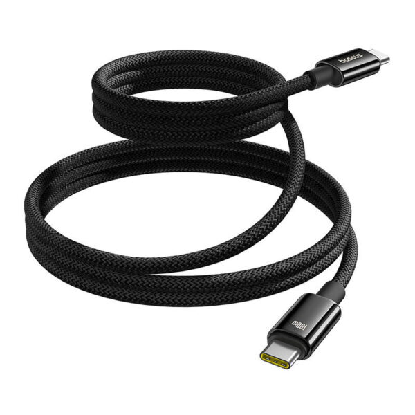 Baseus Tungsten Gold laadimiskaabel USB-C kuni USB-C 100W 1m (must)