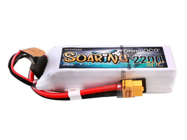 45048_1 Gens ace G-Tech Soaring 2200mAh 14.8V 30C 4S1P Lipo aku komplekt XT60 pistikuga