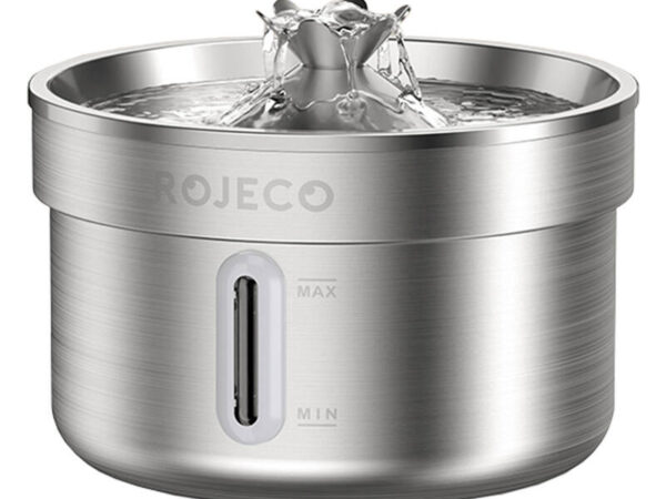 45481_1 Roostevaba terasest lemmikloomade veefontään 2l Rojeco