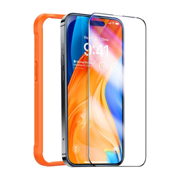 45597_1 Karastatud klaas iPhone 15 jaoks Torras InstaII Master