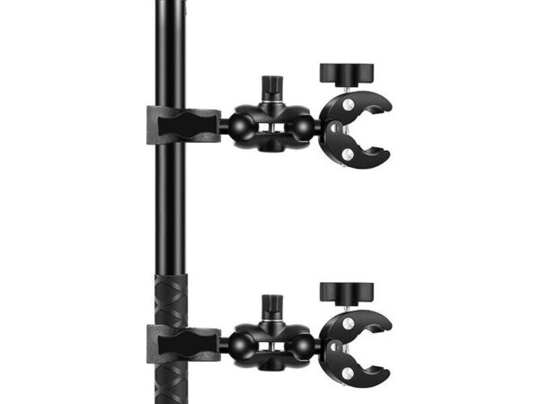 45706_1 Mootorratta/jalgratta kinnitus PULUZ kahe klambriga ja 150 cm selfie pulk