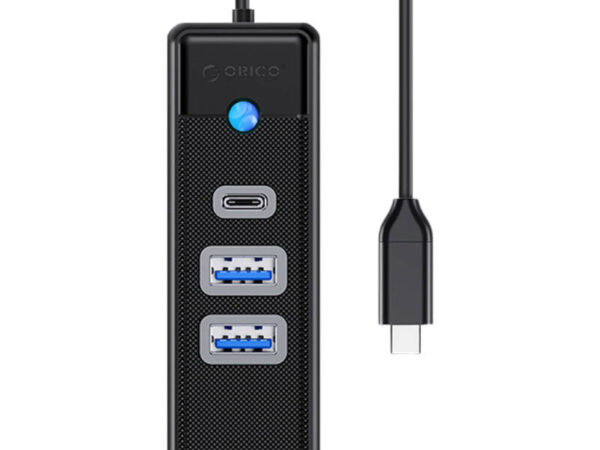 45722_1 Adapter Hub USB-C 2x USB 3.0 + USB-C Orico, 5 Gbps, 0.15m (must)