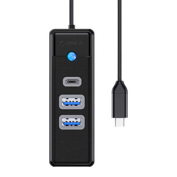 45722_1 Adapter Hub USB-C 2x USB 3.0 + USB-C Orico, 5 Gbps, 0.15m (must)