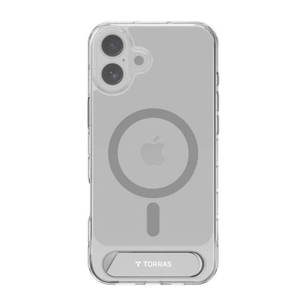 Torras Pstand seeria ümbris iPhone 16 Plus jaoks (läbipaistev)