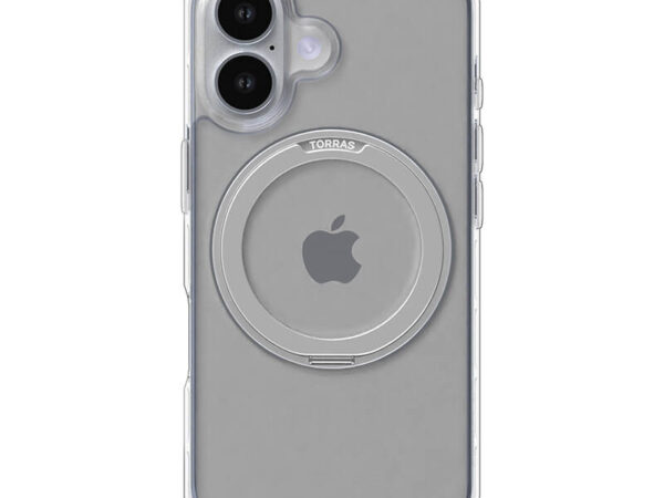 45965_1 Torras Ostand Pro ümbris iPhone 16 jaoks (läbipaistev)