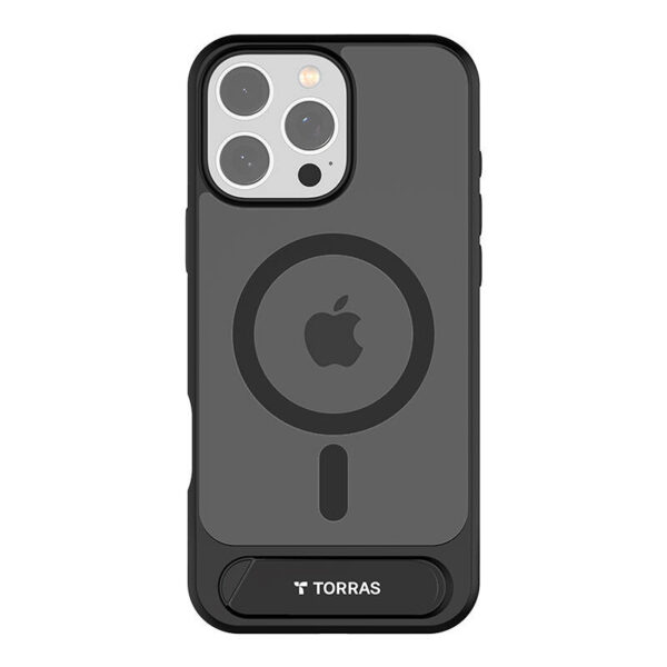 46132_1 Torras Pstand seeria ümbris iPhone 16 Pro Max jaoks (must)