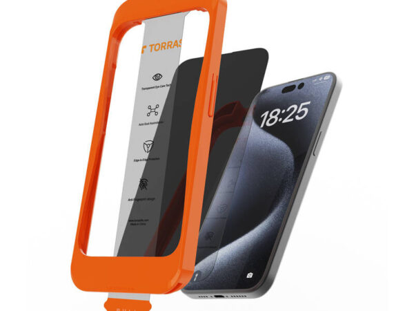 Torras Install Master karastatud klaas iPhone 16 Plus jaoks