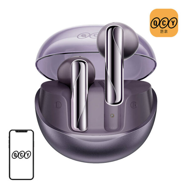 Kõrvaklapid TWS QCY AilyBuds Clear T32 (lilla)