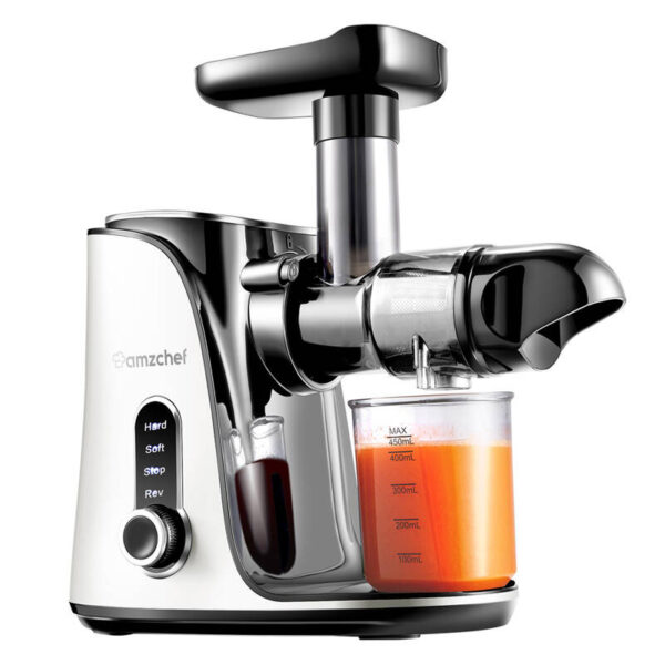 AMZCHEF GM3001-WT aeglane mahlapress (valge)