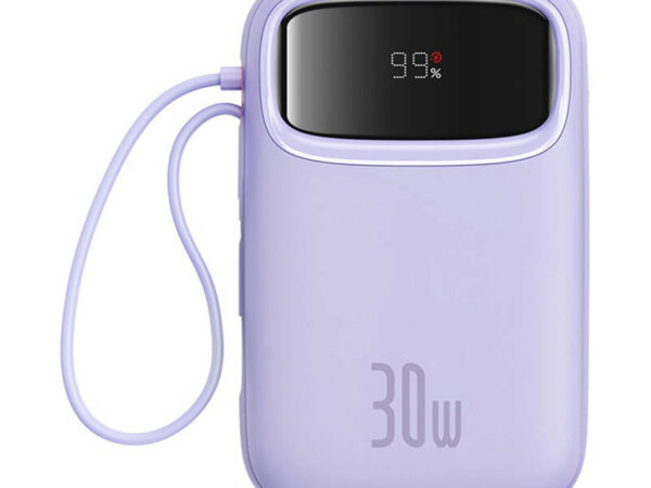 46740_1 Baseus QPow 2 10000mAh 30W 2xUSB-C powerbank (lilla)