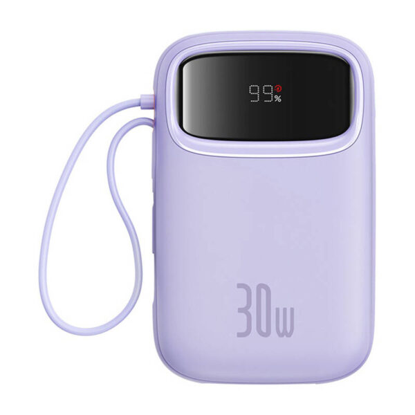 46740_1 Baseus QPow 2 10000mAh 30W 2xUSB-C powerbank (lilla)