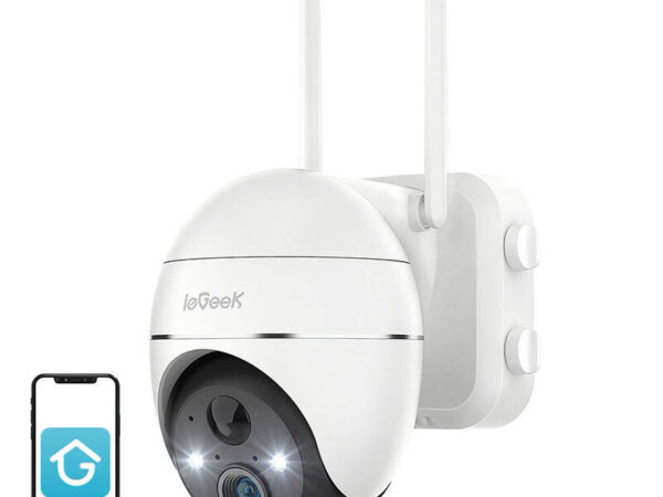 Juhtmevaba 3MP WiFi välikamera ieGeek ZS-GX1S valge 5200mAh