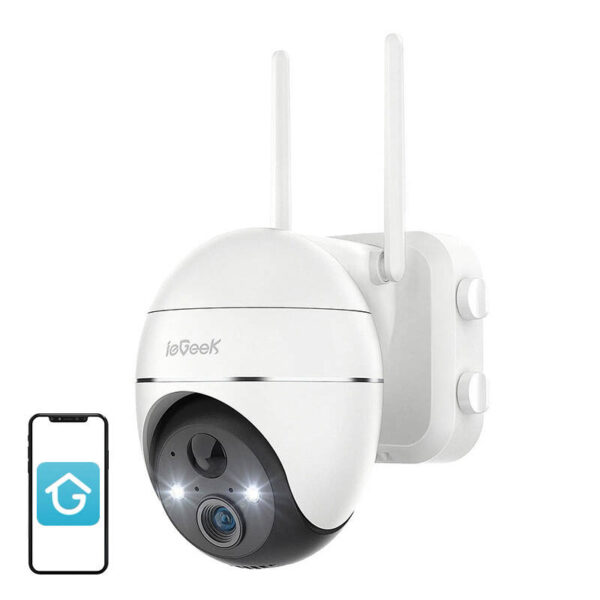 Juhtmevaba 3MP WiFi välikamera ieGeek ZS-GX1S valge 5200mAh
