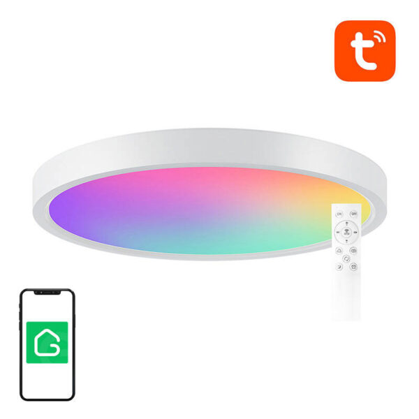 47213_2 Nutikas laelamp 30cm WiFi/Bluetooth 16M RGBCW Gosund LB12 1920lm Tuya + Kaugjuhtimispult.