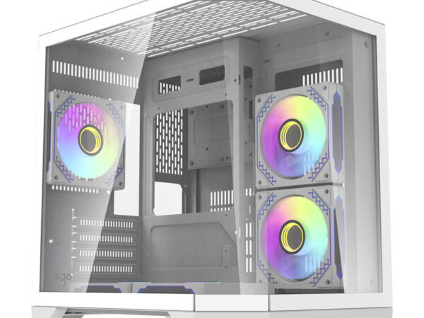 47260_10 Darflash FT350 arvutikorpus + 5 aRGB ventilaatorit (valge)