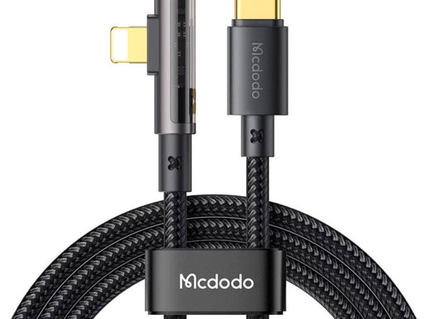 47762_1 McDodo CA-3390 36W 1.2m USB-C kuni Lightning nurkjuhe (must)