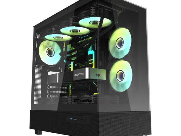 48195_6 Darkflash DPX90 arvutikorpus (must) + 3 ventilaatorit