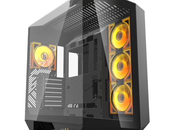 48205_4 Darkflash DY470 arvutikorpus (must) + 4 ventilaatorit