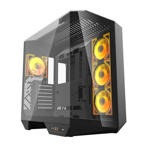 48205_4 Darkflash DY470 arvutikorpus (must) + 4 ventilaatorit