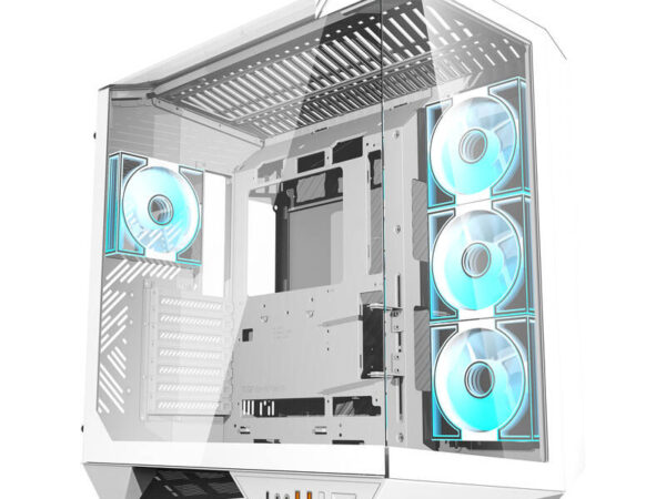 48207_5 Darkflash DY470 arvutikorpus (valge) + 4 ventilaatorit