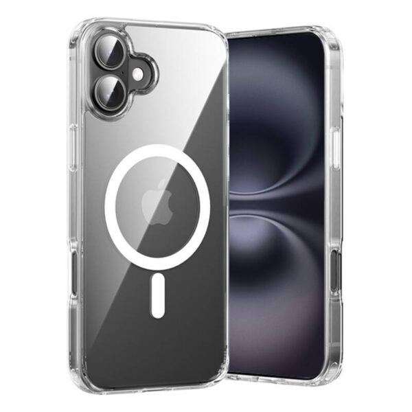 48247_1 Vention KUGT0-20 korpus iPhone 16 Plus MagSafe jaoks (läbipaistev)
