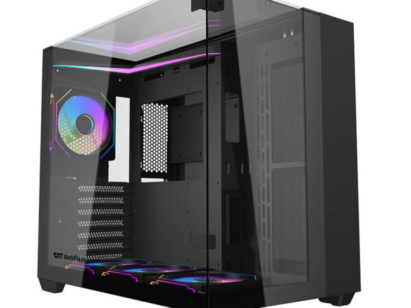 48320_7 Darkflash TH285 arvutikorpus (must) + 4 ventilaatorit