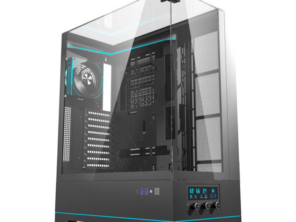 48349_1 Darkflash DY450L PRO arvutikorpus (must) + 1 ventilaator