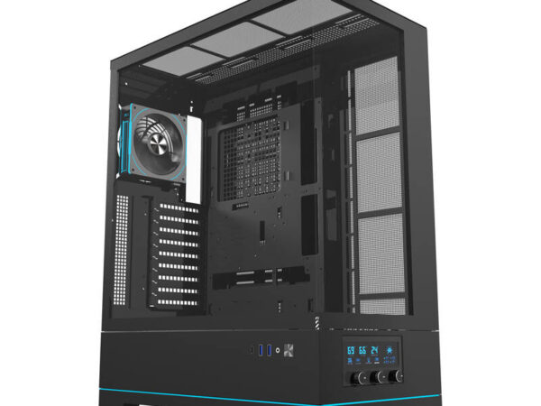 48356_1 Darkflash DY451L PRO arvutikorpus (must) + 1 ventilaator