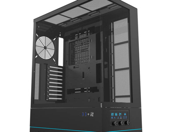 48361_8 Darkflash DY451 arvutikorpus ilma ventilaatoriteta (must)