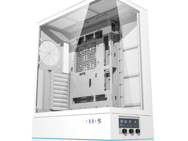 48362_8 Darkflash DY451L arvutikorpus ilma ventilaatoriteta (valge)