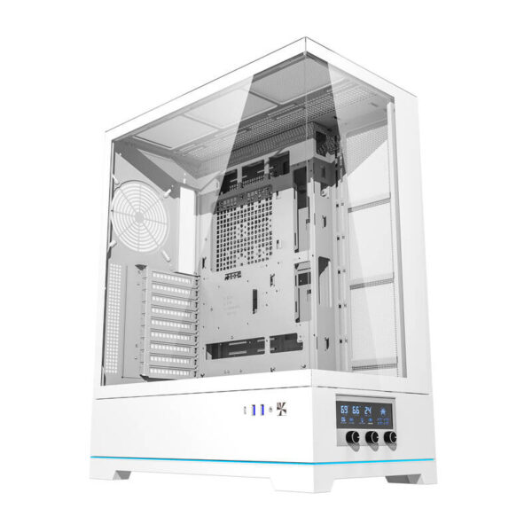 48362_8 Darkflash DY451L arvutikorpus ilma ventilaatoriteta (valge)