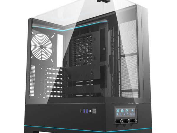 48364_7 Darkflash DY450 arvutikorpus ilma ventilaatoriteta (must)