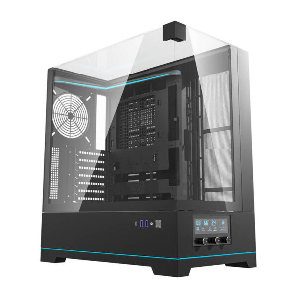 48364_7 Darkflash DY450 arvutikorpus ilma ventilaatoriteta (must)