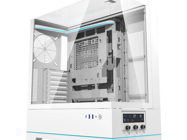 48365_2 Darkflash DY450 arvutikorpus ilma ventilaatoriteta (valge)