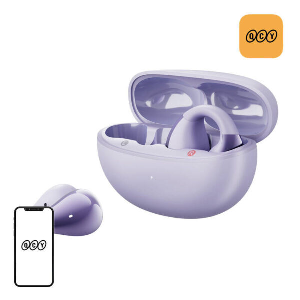 QCY Crossky Clip C30 kõrvaklapid (lilla)