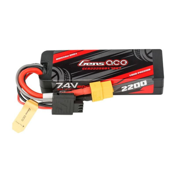 Gens ace G-Tech 2200mAh 7.4V 2S1P 60C LiPo Aku XT60