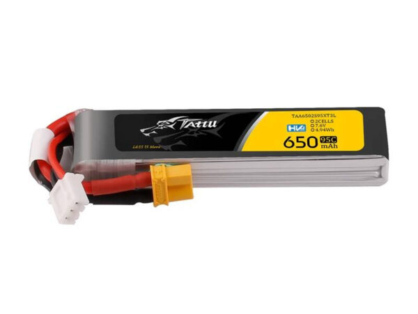 49059_1 Akumulator Lipo Tattu 2s 650mAh 95C 7.6V HV z XT30 Long-Pack